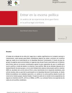 Entrar en la escena pol&iacute;tica - Un an&aacute;lisis de las experiencias de ex guerrilleros en la pol&iacute;tica legal colombiana.