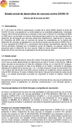 Estado actual de desarrollos de vacunas contra COVID-19