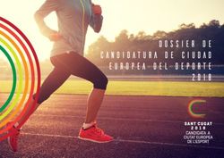 DOSSIER DE CANDIDATURA DE CIUDAD EUROPEA DEL DEPORTE 2018