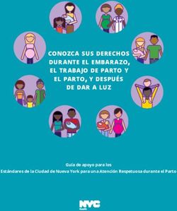 Conozca sus derechos durante el embarazo, el trabajo de parto y el parto, y después de dar a luz - Guía de apoyo para los Estándares de la Ciudad ...