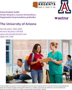 The University of Arizona - Aetna Student Health Diseño del plan y resumen de beneficios Organización de proveedores preferidos