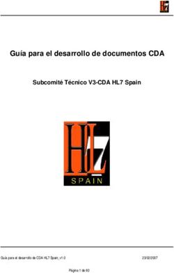 Guía para el desarrollo de documentos CDA - Subcomité Técnico V3-CDA HL7 Spain - Guía para el desarrollo de CDA HL7 Spain_v1.0