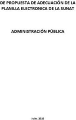 DE PROPUESTA DE ADECUACIÓN DE LA PLANILLA ELECTRONICA DE LA SUNAT ADMINISTRACIÓN PÚBLICA - Julio, 2010