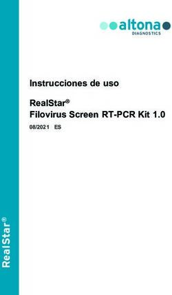 Instrucciones de uso RealStar Filovirus Screen RT-PCR Kit 1.0 - 08/2021 ES