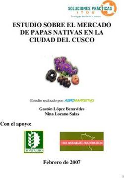 ESTUDIO SOBRE EL MERCADO DE PAPAS NATIVAS EN LA CIUDAD DEL CUSCO - Con el apoyo