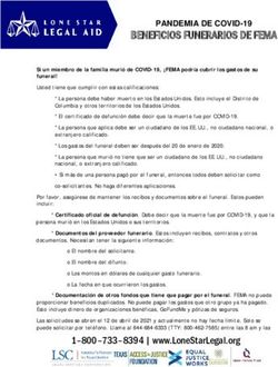 BENEFICIOS FUNERARIOS DE FEMA - PANDEMIA DE COVID-19 - Lone Star Legal Aid