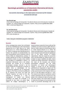 Deontología periodística en el tratamiento informativo del intento secesionista catalán - idUS