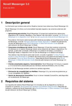 Novell Messenger 3.0 Enero de 2015 - 1 Descripci&oacute;n general