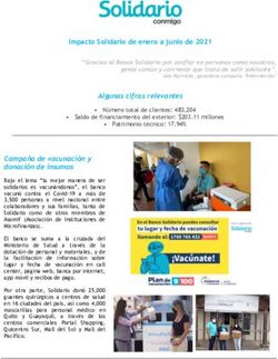 Impacto Solidario de enero a junio de 2021