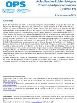 Actualización Epidemiológica Enfermedad por coronavirus - (COVID-19) - ReliefWeb