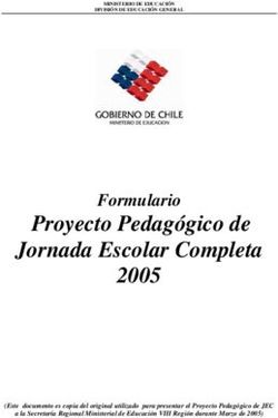Proyecto Pedagógico de Jornada Escolar Completa 2005