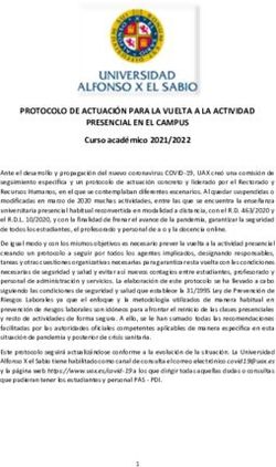 PROTOCOLO DE ACTUACI&Oacute;N PARA LA VUELTA A LA ACTIVIDAD PRESENCIAL EN EL CAMPUS - UAX