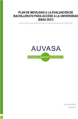 PLAN DE MOVILIDAD A LA EVALUACIÓN DE BACHILLERATO PARA ACCESO A LA UNIVERSIDAD (EBAU 2021)