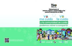 Manual para el retorno seguro y responsable a los centros educativos en 2021 - M&aacute;s informaci&oacute;n para un regreso seguro a la presencialidad en los ...