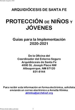 J&Oacute;VENES PROTECCI&Oacute;N DE NI&Ntilde;OS Y - ARQUIDI&Oacute;CESIS DE SANTA FE - Archdiocese of Santa Fe