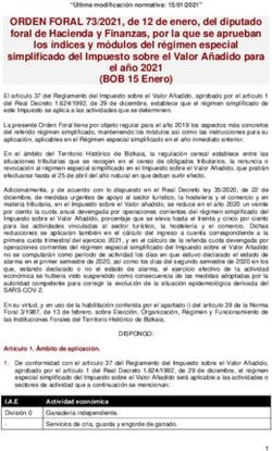 ORDEN FORAL 73/2021, de 12 de enero, del diputado foral de Hacienda y Finanzas, por la que se aprueban los &iacute;ndices y m&oacute;dulos del r&eacute;gimen especial ...