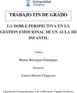 TRABAJO FIN DE GRADO LA DOBLE PERSPECTIVA EN LA GESTIÓN EMOCIONAL DE UN AULA DE INFANTIL