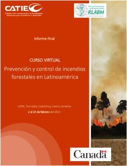 Prevención y control de incendios forestales en Latinoamérica - CURSO VIRTUAL Informe Final