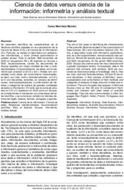 Ciencia de datos versus ciencia de la informaci&oacute;n: informetr&iacute;a y an&aacute;lisis textual - ibersid