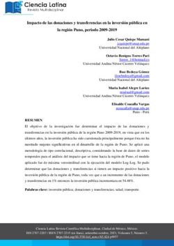 Impacto de las donaciones y transferencias en la inversi&oacute;n p&uacute;blica en la regi&oacute;n Puno, periodo 2009-2019