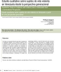 Estudio cualitativo sobre sujetos de vida violenta en Venezuela desde la perspectiva generacional