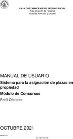 MANUAL DE USUARIO - OCTUBRE 2021 Sistema para la asignación de plazas en propiedad Módulo de Concursos - Recursos Humanos