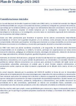 Plan de Trabajo 2021-2025 - Junta de Gobierno