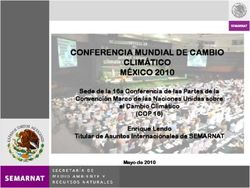 CONFERENCIA MUNDIAL DE CAMBIO CLIM&Aacute;TICO M&Eacute;XICO 2010