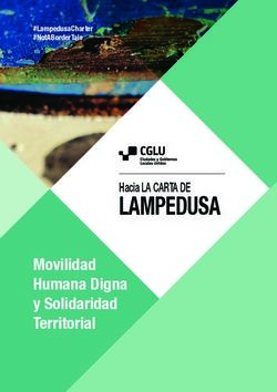 LAMPEDUSA MOVILIDAD HUMANA DIGNA Y SOLIDARIDAD TERRITORIAL - #LAMPEDUSACHARTER #NOTABORDERTALE