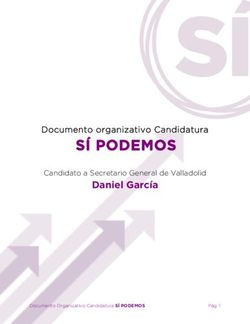 S&Iacute; PODEMOS Daniel Garc&iacute;a - Documento organizativo Candidatura