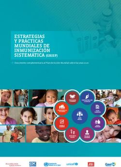 ESTRATEGIAS Y PRÁCTICAS MUNDIALES DE INMUNIZACIÓN SISTEMÁTICA (GRISP)