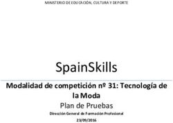 SpainSkills Modalidad de competición nº 31: Tecnología de la Moda - Plan de Pruebas