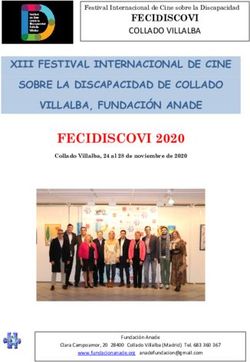 FECIDISCOVI 2020 XIII FESTIVAL INTERNACIONAL DE CINE SOBRE LA DISCAPACIDAD DE COLLADO VILLALBA, FUNDACIÓN ANADE - Fundacion Anade