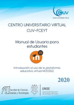2020 CENTRO UNIVERSITARIO VIRTUAL CUV-FCEYT Manual de Usuario para estudiantes Introducción al uso de la plataforma - Centro ...