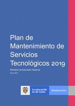 Plan de Mantenimiento de Servicios Tecnológicos 2019 - Ministerio de Educación Nacional