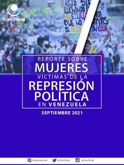 MUJERES REPRESI&Oacute;N POL&Iacute;TICA - EN VENEZUELA SEPTIEMBRE 2021 - Foro Penal