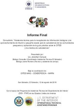 Informe Final - Ministerio de Agricultura y Ganadería