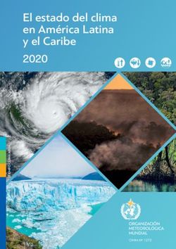 El estado del clima en Am&eacute;rica Latina y el Caribe 2020 - OMM-N&ordm; 1272 - WMO Library