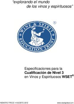Especificaciones para la Cualificación de Nivel 3 en Vinos y Espirituosos WSET - "explorando el mundo