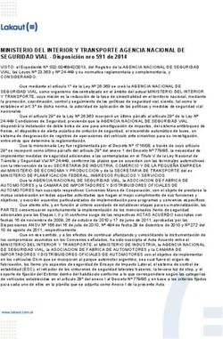 MINISTERIO DEL INTERIOR Y TRANSPORTE AGENCIA NACIONAL DE