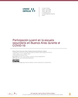 Participaci&oacute;n juvenil en la escuela secundaria en Buenos Aires durante el - COVID-19