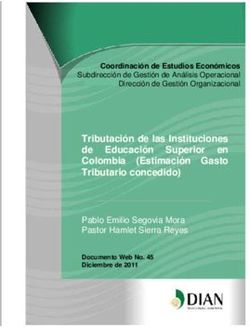 Tributación de las Instituciones de Educación Superior en Colombia (Estimación Gasto Tributario concedido)