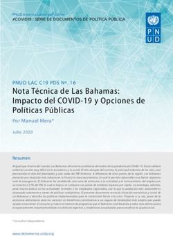 Nota T&eacute;cnica de Las Bahamas: Impacto del COVID-19 y Opciones de Pol&iacute;ticas P&uacute;blicas