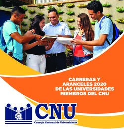 CARRERAS Y ARANCELES 2020 MIEMBROS DEL CNU - DE LAS UNIVERSIDADES