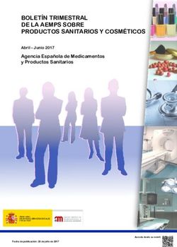 BOLETÍN TRIMESTRAL DE LA AEMPS SOBRE PRODUCTOS SANITARIOS Y COSMÉTICOS - Agencia Española de Medicamentos y Productos Sanitarios