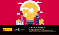 LA EXCELENCIA Y LA INNOVACI&Oacute;N EN LA DIVULGACI&Oacute;N CIENT&Iacute;FICA - SELECCI&Oacute;N DE PROYECTOS DE LA CONVOCATORIA DE AYUDAS PARA EL FOMENTO DE LA CULTURA ...