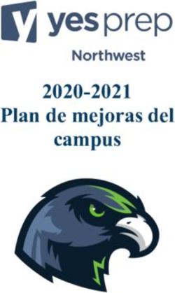 Plan de mejoras del campus 2020-2021