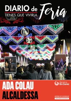 ADA COLAU ALCALDESSA - DIARIO de TIENES QUE VIVIRLA - FECAC