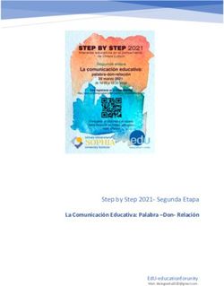 Step by Step 2021- Segunda Etapa - La Comunicación Educativa: Palabra -Don-Relación