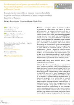 Incidencia del control previo que ejerce la Contralor&iacute;a General de la Rep&uacute;blica en el control interno de las empresas p&uacute;blicas de Panam&aacute; Impact of ...